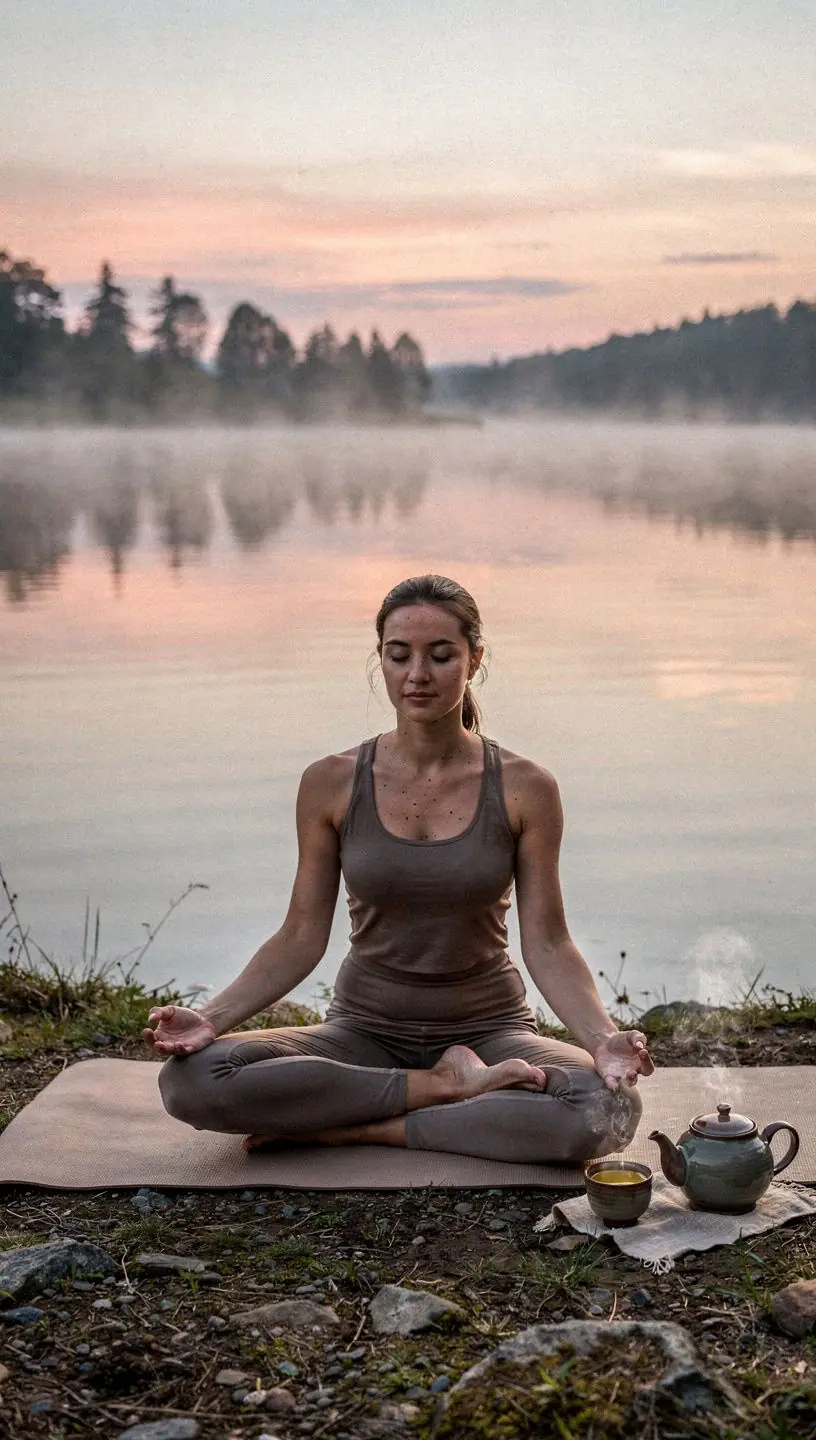 Ženské ruky pripravujúce šálku čaju s čerstvými bylinkami a citrónom