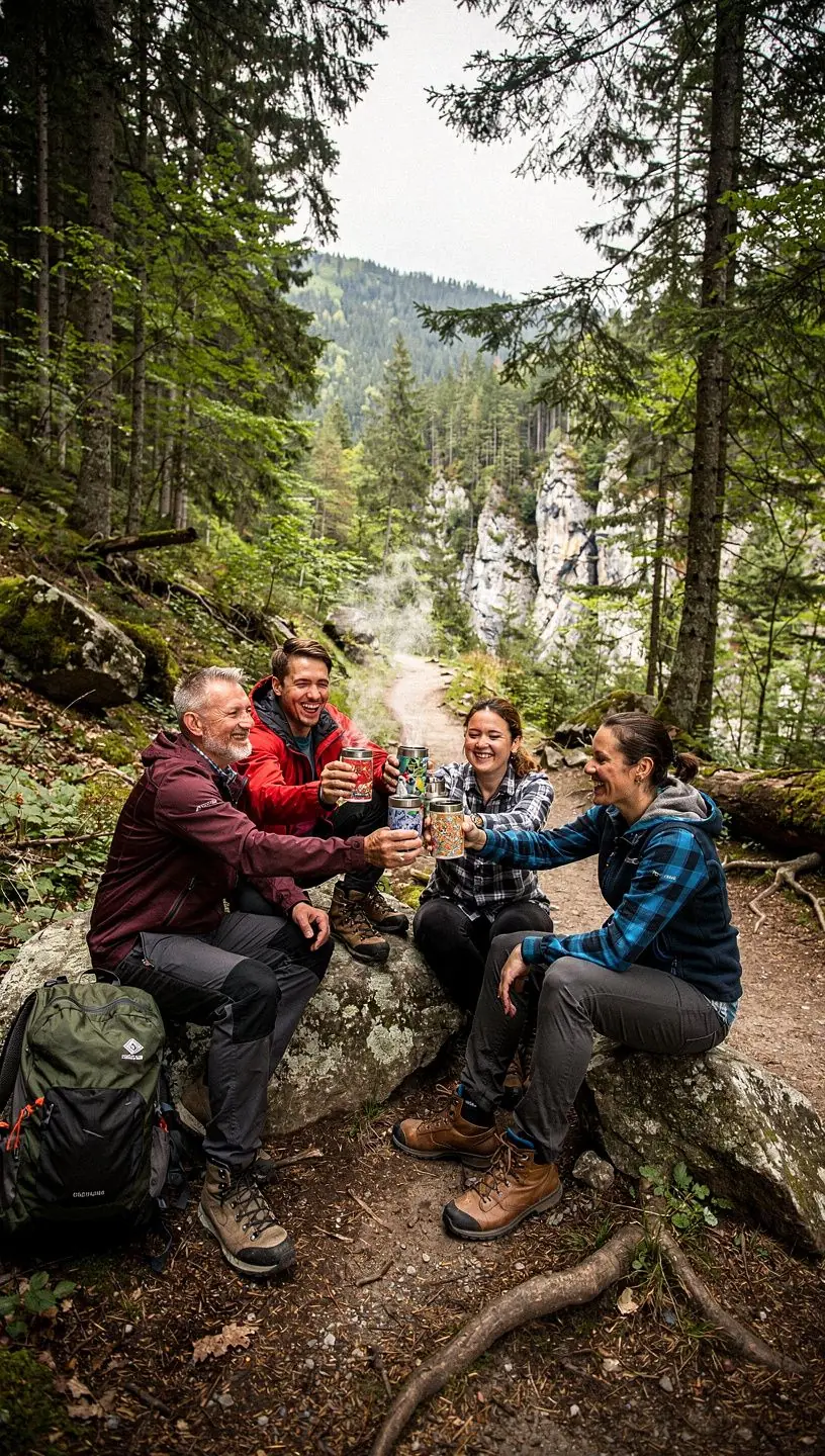 Záber na bylinkovú záhradu s rôznymi rastlinami a kvetmi v letnej atmosfére
